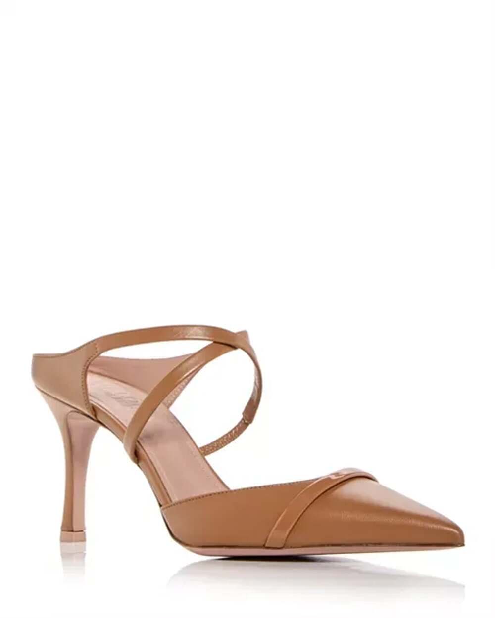 Malone Souliers Yoana 80 Toffee Leather Pointed Toe Mules EU 35.5 – MSRP $735